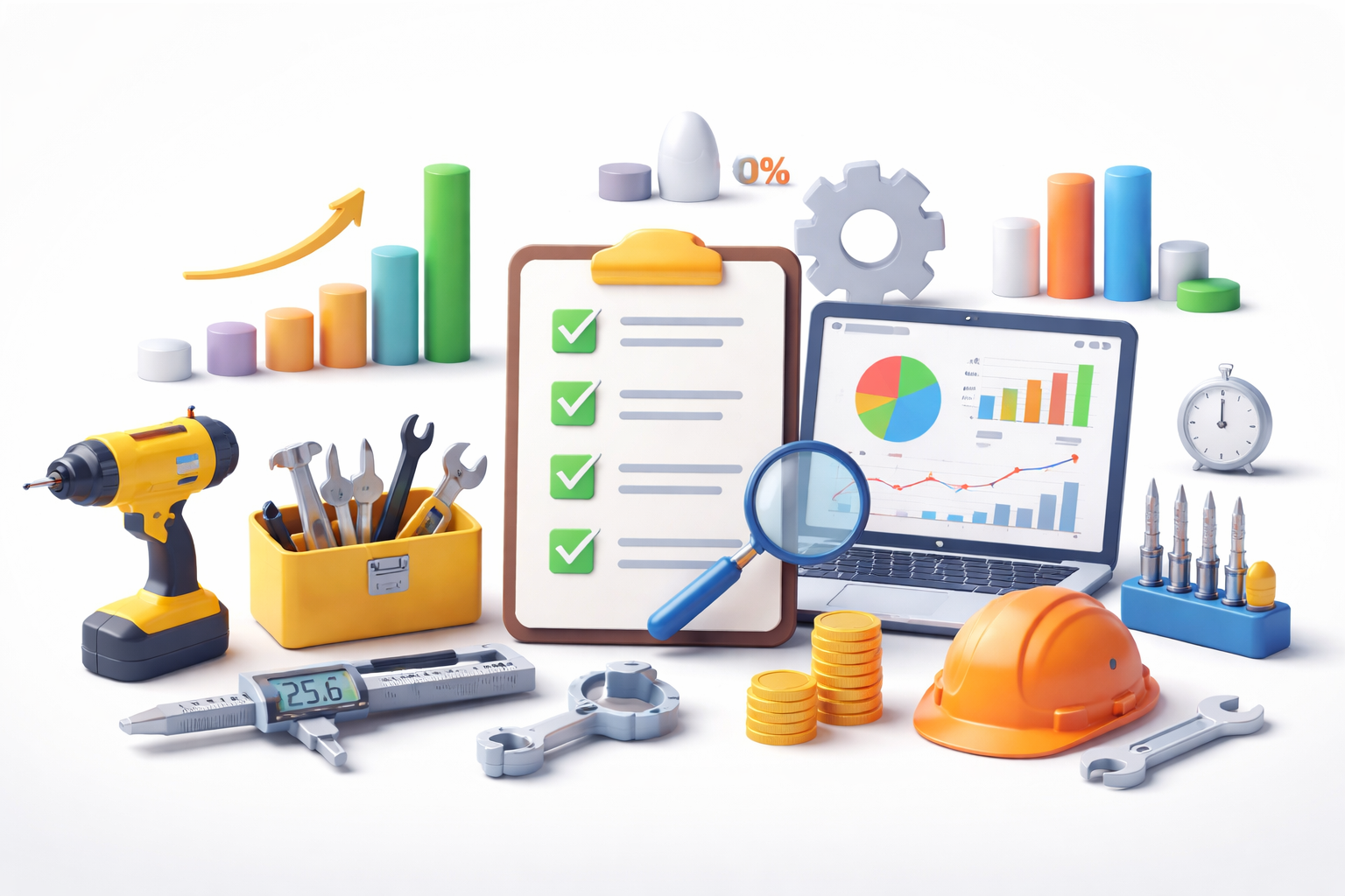 Tool management metrics helping production managers optimize manufacturing efficiency
