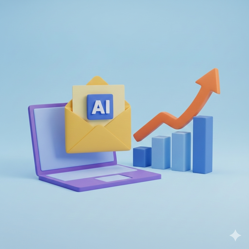 Illustration showing professionals navigating the complex B2B technology landscape to discover useful business tools across sales, marketing, and operations