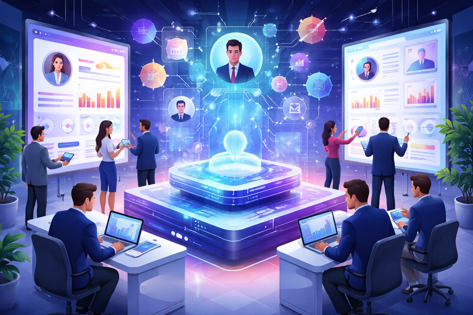 Customer data platform unifying B2B customer data from multiple sources into a single view for better personalization.