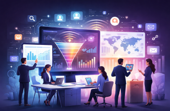 Dashboard showcasing real-time buyer intent signals and integrated marketing data for B2B decision-making