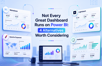 Modern analytics dashboards featuring Power BI alternatives.
