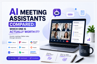 Comparison of the best AI meeting assistants including Otter.ai, Fireflies.ai, Microsoft Copilot, Google Gemini, Read AI, Grain, Fathom, Avoma, and Zoom AI Companion for automated meeting notes, summaries, and action items.