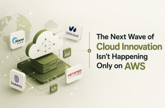 Cloud innovation illustration featuring alternative enterprise cloud platforms beyond AWS.
