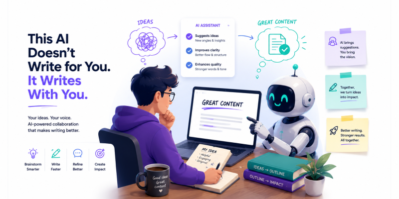 This AI Doesn’t Write for You. It Writes With You.
