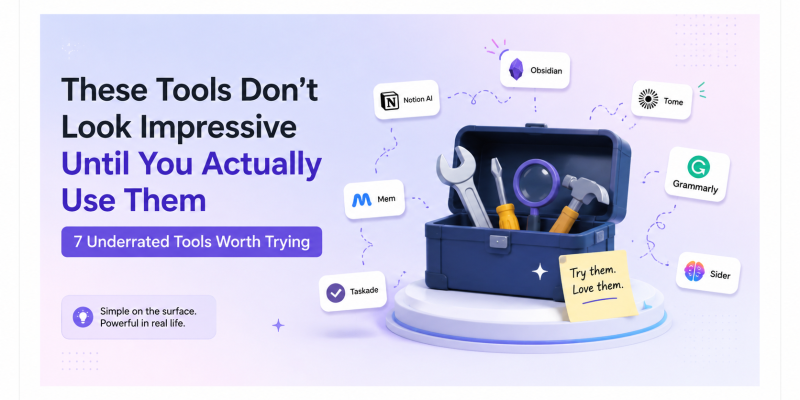 These Tools Don’t Look Impressive Until You Actually Use Them: 7 Underrated Tools Worth Trying