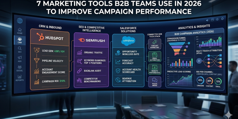 7 Marketing Tools B2B Teams Use in 2026 to Improve Campaign Performance
